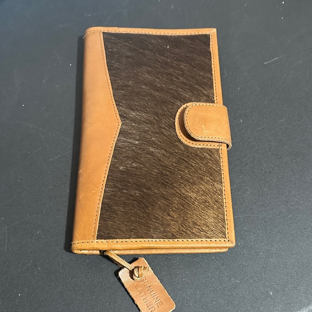 Jane Marie genuine leather cowhide bifold wallet